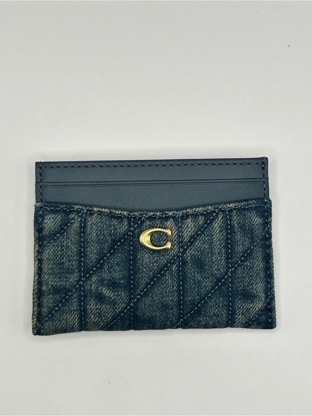 Coach Essentials Denim Card Case